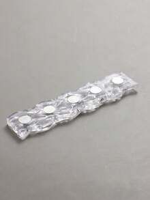 Clear Practice Nail Holder For Painting Nails Stand For Ice Waves False Nail Press On Designs Magnetic Fake Nail Holder For Home DIY Salon Supplies 5pcs Nail Display Stand & 1pc Clear Base Holder - Clear - View 4