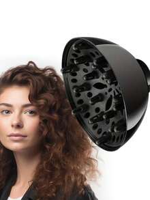 Difusor amigable para el viaje para cabello rizado/ondulado/rizado - Accesorios de secador de pelo de calidad de salón, herramienta volumizadora sin daño por calor | Difusor rizado para rizos naturales, peinado ligero, seguro para el hogar y los viajes, difusor de peinado reutilizable, juego de peine difusor rizador de boquilla para cabello ondulado (para diámetro de secador de pelo de 4.4-4.6 cm, óptimo 4.5 cm)