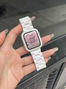 1 pièce Bracelet en résine de pomme compatible avec Bande 40 mm 49 mm 44 mm 46 mm 45 mm 41 mm 42 mm 38 mm Bracelet compatible avec Série Ultra SE 10 9 8 7 6 5 4 3 2 1 Accessoires