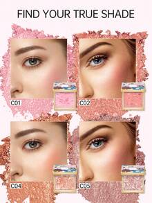 CATKIN 粉状腮红，自然透亮，柔滑易晕染，烘焙腮红盘 C07 Limerence - C07 Limerence - 查看 8