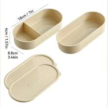 WORTHBUY Portable Lunch Box Student Office Worker Bento Box Salad Fruit Food Contanier With Compartment Keeping Box