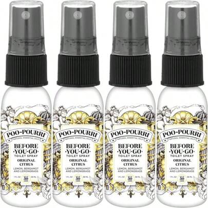 Poo-Pourri Before-You-Go Toilet Spray, Original Citrus, 1 Fl Oz - Lemon, Bergamot And Lemongrass