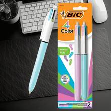 BiC 4 Color Pastel Ink And Barrels 2ct Blister - 1 - 查看 8
