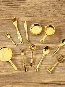 1 Set Mini Cuchillo de Cocina y Tenedor Utensilios de Cocina Accesorios