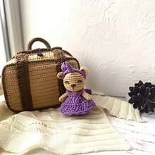 1 件紫色盒子钩针套装、初学者钩针熊 Amigurumi 套装、DIY 钩针套装（含分步说明视频）、钩针工艺套装（成人入门套装） - 彩色 - 查看 10