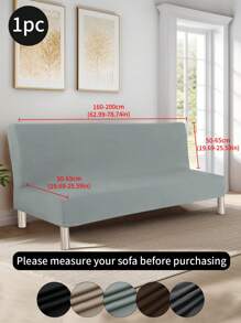 1 pieza Funda de sofá suave y sin mangas de seda sintética impermeable, funda de sofá minimalista moderna para todas las estaciones, resistente a arañazos, antideslizante, lavable, apta para sala de estar, dormitorio, estudio