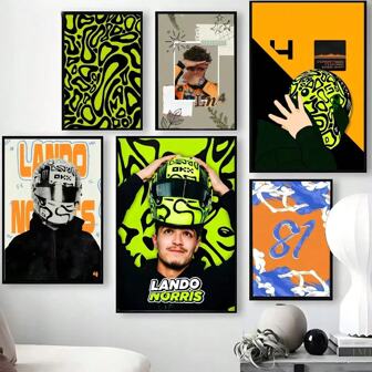 1 Pc F1 Racing Winners Poster Canvas Poster Print Wall Art Modern Car Dealership Home Living Room Bedroom Entryway Bar Coffee Shop Art Painting Frameless