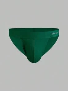 3 件男士高腰棉质三角裤，性感运动内裤 - 彩色 - 查看 3