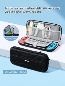 1pc Mechanical Style Protective Carrying Case For 2 (2025), Fits Switch OLED/Switch NS, With Handle, Built-In Stand, Holds 10 Game Cards, Portable, Shock-Resistant Game Card Storage - Multicolor - View 16