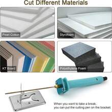 电动泡沫切割工具套装，热线切割泡沫塑料刀，适用于聚苯乙烯、EPS、泡沫板切割，工艺美术DIY - 英規插(220-240V) - 查看 9