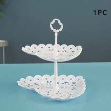 Cupcake Stands Plastic Dessert Stand Holder Serving Tray Fruit Plate For Wedding Birthday Party Fruits Desserts Candy Bar