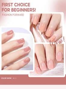 coscelia 6PCS Jelly Crystal 7ML Nail Gel Polish Set For Women DIY Nail Art Salon Translucent Candy Color Soak Off Gel Nail Polish Needed UV/LED Nail Lamp, 7ML Red Pink Nude Brown Gel Nail Polish Kit For Spring Summer Color Nails For Nail Lover Home Salon Use