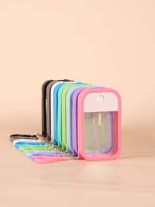 50ml Refillable Silicone Card Spray Bottle, Reusable Alcohol Perfume Travel Portable Bottle, Suitable For Perfume, Toner, Hand Sanitizer, Refillable Spray Bottle, Travel Essentials - Multicolor - View 11