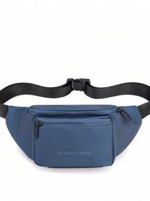 Bolsa de cintura para hombres - Impermeable y de gran capacidad, diseño minimalista y elegante, materiales duraderos para uso en todo tipo de clima, correas ajustables para un uso cómodo, adecuado para el transporte diario, aventuras de viaje. Puede ser un regalo perfecto para el Día del Padre.