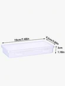 1/2 件大容量透明收纳盒、铅笔蜡笔文具便签收纳盒、DIY 工艺品工具箱、办公室学校桌面抽屉收纳用品 - 彩色 - 查看 18