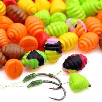 8 pezzi di esche artificiali galleggianti per la pesca alla carpa, boiles pop-up, ami da pesca, accessori e attrezzatura per la pesca alla carpa