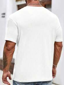 Round-Neck Printed Short-Sleeved T-Shirt, Made Of Comfortable And Breathable Material, A Casual Sporty Style Men's 100% Pure Cotton Street T-Shirt