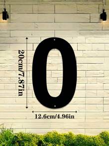 1pc 0-9 Free Combination Digital House Number, Metal Address House Number, Durable Home Address Number Plate, Wall Mounted Email Number, Home Decoration, Entrance Decoration, Garden Decoration, For Outdoor, Garage, Door, Email Decoration, Metal Wall Art, Halloween Thanksgiving Christmas, Decoration Gifts