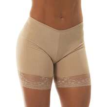 Kit 2 Short Anágua Segunda Pele com Renda Bermuda Feminina Sexy Lingerie - Multicolorido - Visão 3
