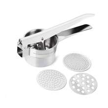 Heavy Duty Stainless Steel Potato Masher, Vegetable And Fruit Press, Suitable For Mashed Potatoes, Juices, Vegetables And Baby Food, Manual Press Crushing Kitchen Tool - Multicolor - View 15