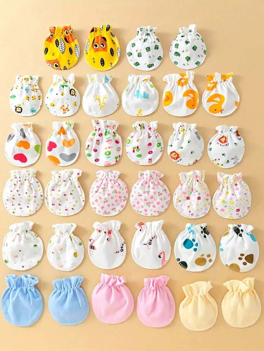 6 Pairs Kids Assorted Pattern Mittens, 20 Styles Randomly Shipped - Multicolor - View 1