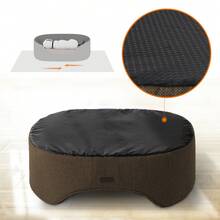 Feandrea Dog Bed/Basket, Reversible Cushion, Washable, Brown - Brown - View 3