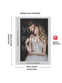 定制 5D DIY 钻石画套装,尺寸可选 - 个性化您的照片、圆形钻石、亚克力工艺、独特的定制照片礼物 - 非常适合家居装饰和情人节 - 彩色 - 查看 19