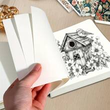 1pc, 200pages, Sketchbook, Butterfly Portable Travel Sketchbook, Blank Picture Book, Artwork, Hand Drawn DIY, Thick Notebook,Planning And Artistic Creation, Suitable For Colored Pencils,Charcoal Pencils, Markers,And Perfect Gift,Back To School,School Supplies