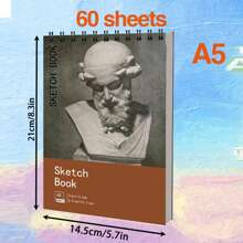 9 X 12 Inches Sketch Book, Top Spiral Bound Sketch Pad, 1 Pack 40-Sheets (68lb/100gsm), Acid Free Art Sketchbook Artistic Drawing Painting Writing Paper For Adults Beginners Artists,For School Supplies,Back To School