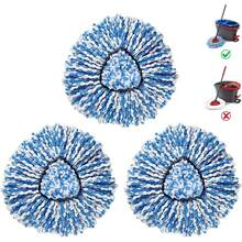 BonusLife 3-Pack Mop O-Ceda RinseClean Spin Mop Refill 2-System Only Easy Cleaning Microfiber - 2 - 查看 5