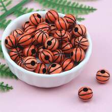 30 件异想天开的棒球珠，用于珠宝制作 - 简单、可爱的风格 DIY 珠子，可用于手链、项链、饰物、手机包链、吊坠、手工工艺品用品 - 非常适合创意珠宝设计师