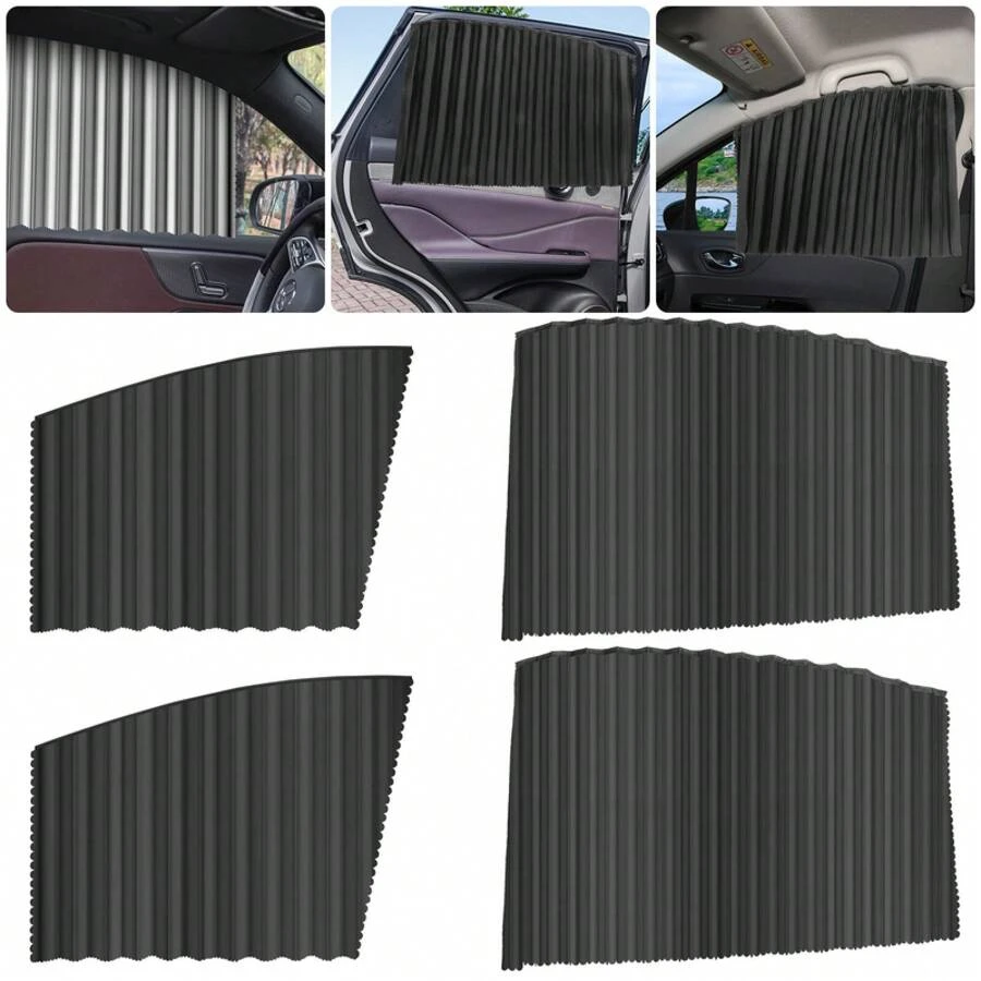 Car Window Shade With Magnetic Design, Effective UV Ray & Glare Protection