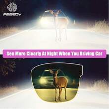 KooKeg Night Vision Driving Glasses Anti Glare Fit Over Glasses For Men Women Polarized Nighttime Glasses CK0250 - 009 - Xem 4