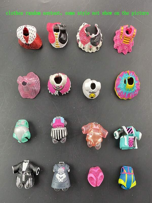 5/10 قطعة من ملابس ولوازم الفساتين الأصلية لدمى LOL الكبيرة 8 سم، ألعاب هدايا