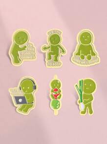 6 piezas Pines de esmalte lindos con broches de dibujos animados de animales, pines de solapa, insignias para mochila, accesorios de disfraces, joyería de moda, regalos