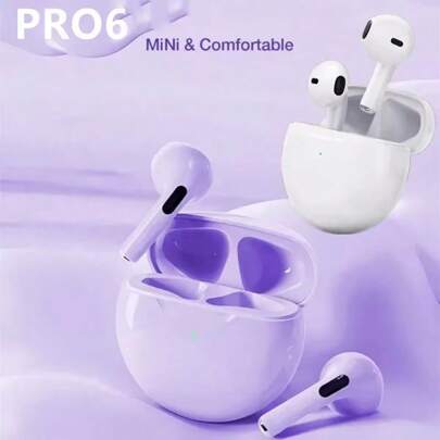 Air Pro6 TWS Wireless Bluetooth Headset 5.3 Headphone Mini Earphone With Mic Charging Box Xia Omi IPh One Pods Bluetooth Headphones TWS