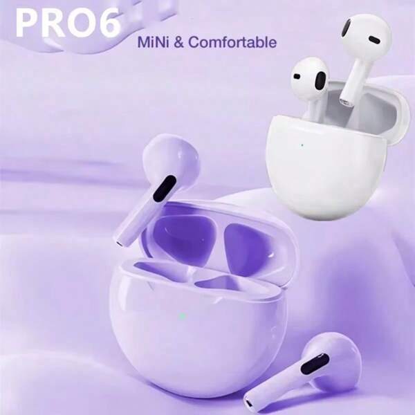 Air Pro6 TWS Wireless Bluetooth Headset 5.3 Headphone Mini Earphone With Mic Charging Box Xia Omi IPh One Pods Bluetooth Headphones TWS