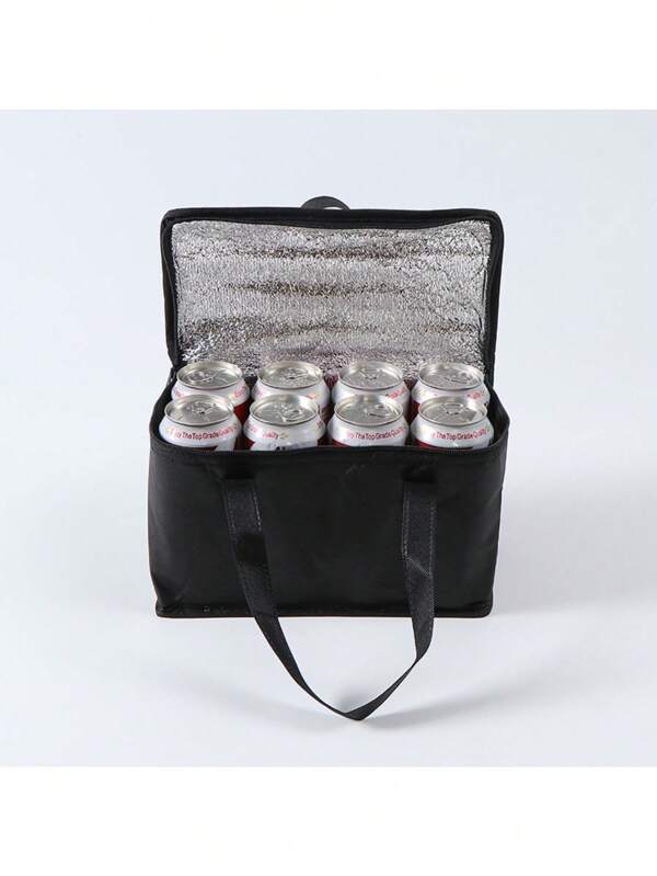 1 pièce Sac de livraison isotherme et imperméable, sac fourre-tout isotherme en tissu non tissé à grande capacité avec doublure en feuille d'aluminium, performance de réflexion de la chaleur efficace pour conserver la chaleur et bloquer la chaleur externe, servant à la fois d'isolation et de refroidissement