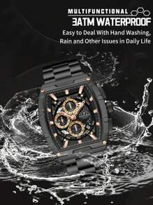 NAVIFORCE NAVIFORCE Watch For Man Tonneau New Style Fashion Travels Outdoors Sport Chronograph Quartz Watch Original Male Gift Clock