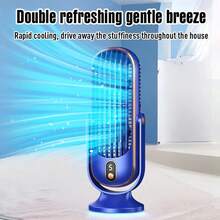 Large Battery Dual Motor Portable Fan, Household Small Air Cooler, 5-Speed Air Cooling Fan 720° Surround Hair Dryer, Portable USB Fan For Office, Travel, Camping, Outdoor RV, Christmas And Valentine'S Day Gifts