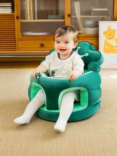 Libsit Infant Sofa Chair Floor Seat, Infant Sit-Stand Floor Seat, Infant Learning Posture Support Seat, Portable Elastic Plush Cute Cushion, Toddler