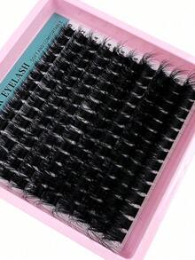 200pcs/150pcs/140pcs/100pcs Luxury Fluffy 8D Faux Mink Lashes - Mixed 10-18mm Length, 0. 07mm Thickness, Russian D Curl, Volumizing & Reusable Dramatic Lashes, Easy For Beginners - 10 Trays (60D/80D/100D/120D/160D/200D Variety Pack) Lash Clusters, Eyelash Clusters, Individual Eyelashes, Lashes, Fake Lashes - D - 查看 3