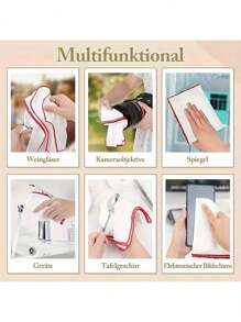 1/5/10/20 Pieces Of Ultra-Fine Ultra-Fiber Cleaning Cloths, Suitable For Glasses, Camera Lenses, Smartphone Screens, Statues, Jewelry And Glassware. Thick, Soft And Odorless Wiping Cloths, Available In Various Colors, Including A Christmas Theme. Cleaning Supplies, Eyeglass Cleaners, Eyeglass Cloths, Eyeglass Wipes. (Colors Are Random) - Multicolor - View 6