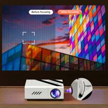 Small Projector,1080P Supported,Can Upgrade Your Movie,TV&Gaming Experience, Suitable For Outdoor/Living Room/Office/Home Theater,Etc,Compatible With Android/IOS/Windows/HDTV/USB,Etc.