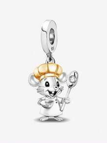 1PC 925 Sterling Silvere Cute Panda Bamboo Beads Fit For Women Bracelets Bangles DIY Jewelry Making And Daily Outfit Matching Jewelry Decoration For Girls