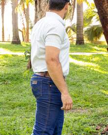 BEST BULL All Loose Traditional Men's Jeans Comfortable With Elastane Country Cowboy Rodeo Pocket Button Zipper - Màu xanh lam - Xem 4
