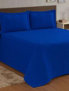 Luxury 3-Piece Bedspread For Couples – Elegance And Comfort For Your Nights - Blue - View 2