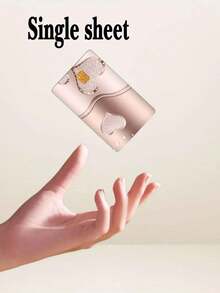 简约甜美华丽高贵彩色 PVC 信用卡贴纸适用于信用卡借记卡考勤卡和钥匙卡银行卡保护和个性化具有防刮擦和防滑防指纹适用于银行卡、信用卡、借记卡、交通卡、门钥匙卡和浅米色厚哑光贴纸 - 彩色 - 查看 4