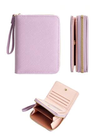  BATSIOE Solid Color New Large Capacity Cross-Border Women's Wallet Women Zipper Wallet Wholesale Minimalist Luxury Purse For Women Wallet Mini Wallet Purse Wallet Small Wallet Cute Wallet Wallet