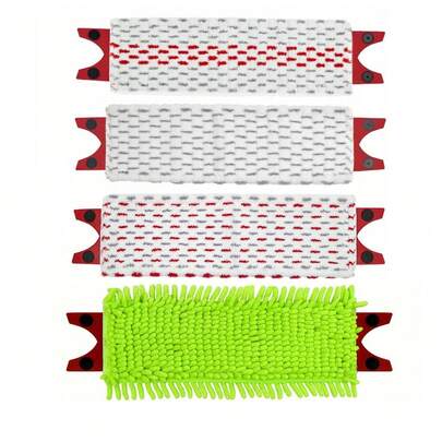 3pcs Replacement Pads For UltraMax/UltraMat Extra Large 2-In-1 Flat Mop, Suitable For Dry & Wet Cleaning, Easy To Clean